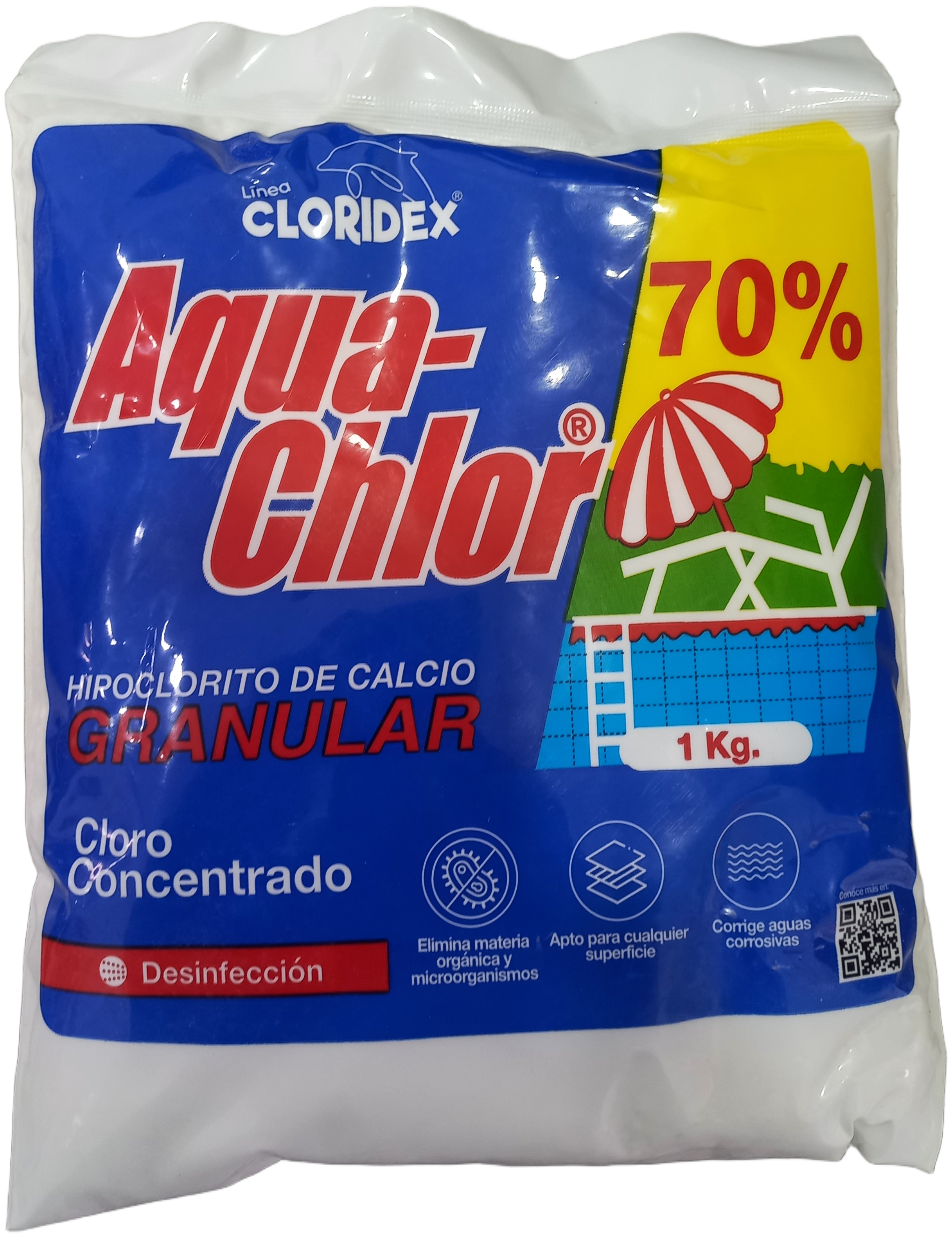 Cloro Granulado al 70% de Choque x Kg