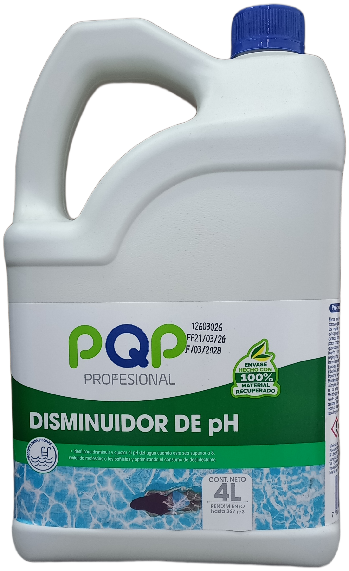 Disminuidor de pH Líquido x 4 Litros