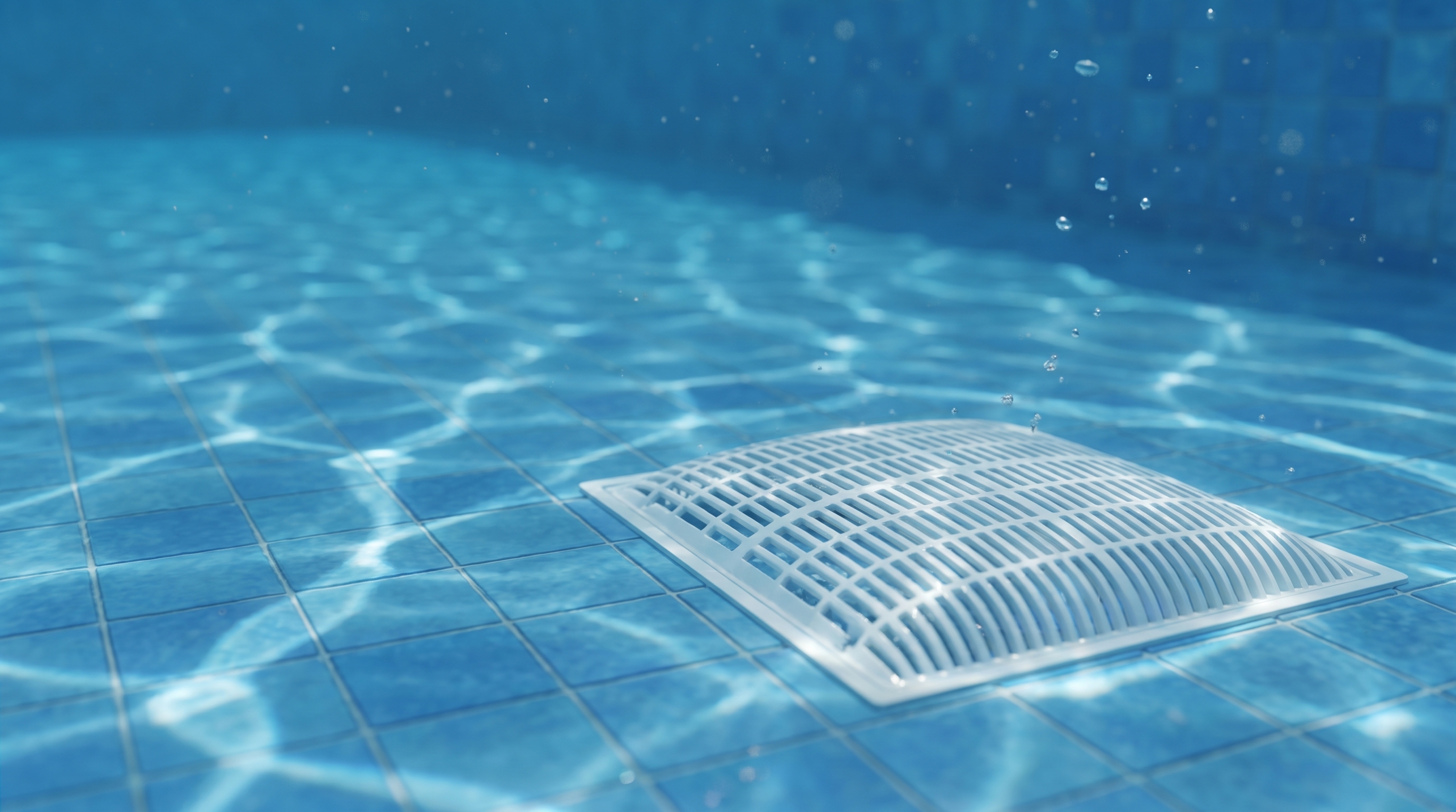 Piscina moderna con iluminación y accesorios Aquatico